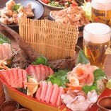 会社宴会・飲み会などにぴったり！
飲み放題付コースは3500円～