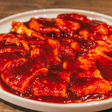 炭火焼肉ホルモン うしごろ 中目黒店_名物!ホルモン盛り合わせ 【辛ダレ】1人前