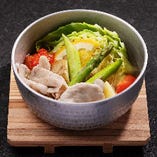 桜山豚と春野菜の塩スープ煮