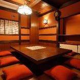 6〜10名様までご利用いただける京都に町屋をイメージした個室