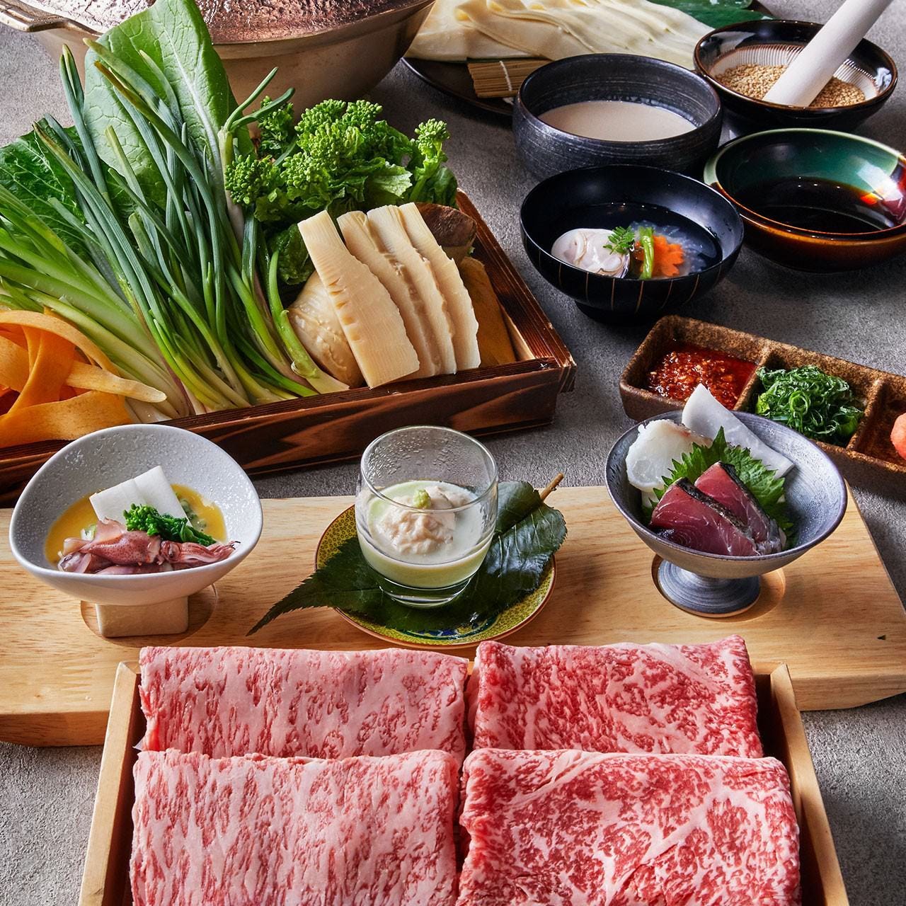 華hana 黒毛和牛しゃぶしゃぶを食す宴 2 5時間飲み放題付 9 000円 税抜 全5品の詳細 個室会席 季響 大手町 大手町 和食その他 ぐるなび