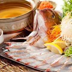 全コース【鯛しゃぶ】付き