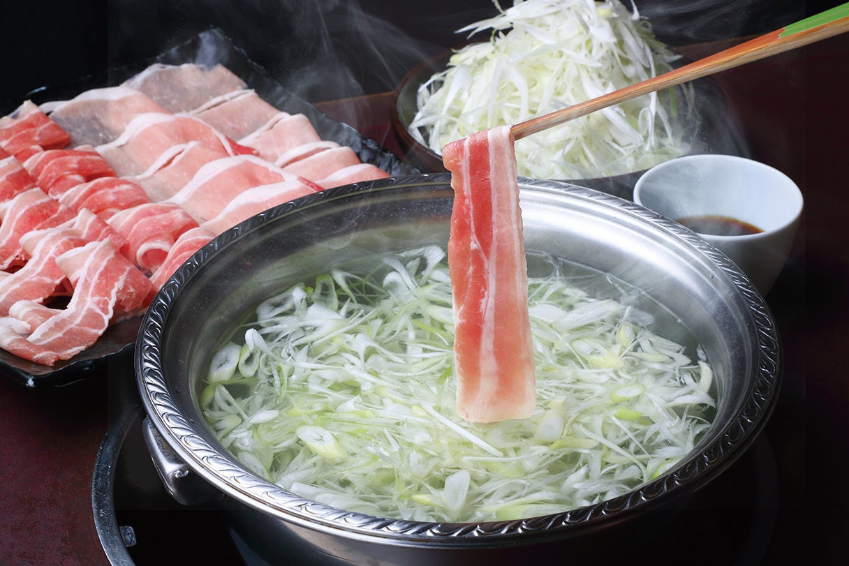 2時間食べ放題 ネギ豚しゃぶ食べ放題 の詳細 銀座しゃぶ通 銀座 しゃぶしゃぶ ぐるなび
