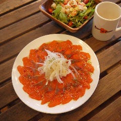 ケーキ＆カフェダイニング～ボナボン～Bon’n’Bon_スモークサーモンのカルパッチョ　（ラージ）（２～３人前）