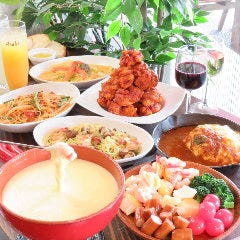 ケーキ＆カフェダイニング～ボナボン～Bon’n’Bon_【4480円】【プレミアムオーダーバイキング120分飲放付】フード50品＆チーズフォンデュ付!!6480円→4480円