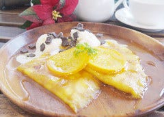 ケーキ＆カフェダイニング～ボナボン～Bon’n’Bon_テラスで【クレープシュゼット】