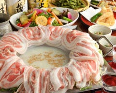 もや豚レタスしゃぶ(美人豆乳)コースお一人様 3456円
