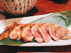 川俣シャモの炙り焼き