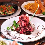 主役に喜ばれること間違い無し！メッセージ入り肉タワー！！