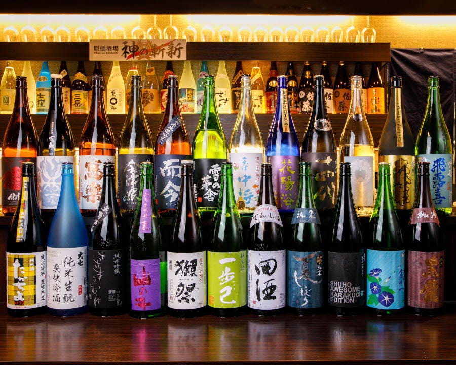 他店にはない30種の日本酒が贅沢に無制限飲み放題！(入場料別途)