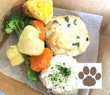 Dog わんこランチBOX(豆腐ミンチ・鳥ムネ・お野菜・米・パンプキンスコーン)