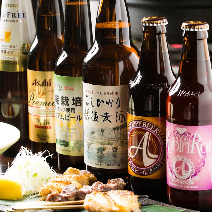 赤坂地ビールを始めワイン･日本酒･焼酎など種類豊富なドリンク