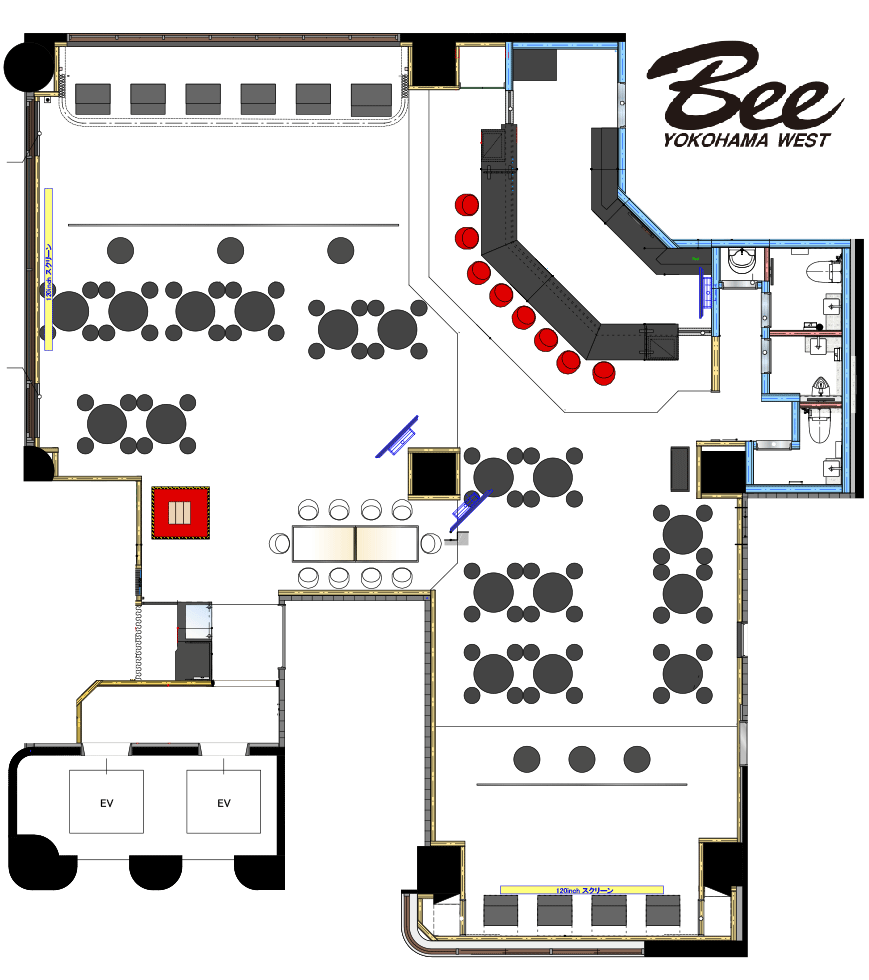 ダイニングダーツバーBee 横浜WEST店