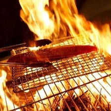長野県産のわらで焼き上げます。