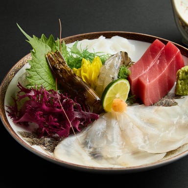 ひろせ_【お料理のみ】鮮魚のお刺身や名物ひれかつなど、旬の味覚を気軽に満喫する「花コース4,400円」