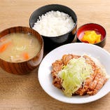 若鶏の葱たっぷり竜田揚げ定食