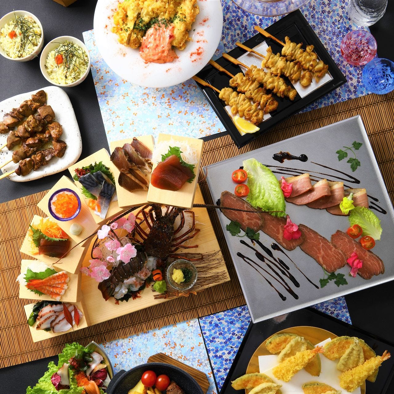 4月 豪華絢爛 飲み放題3時間付き 合鴨とローストビーフ 牛ステーキ 料理10品 雅コースの詳細 佐賀 個室居酒屋 酒と和みと肉と野菜 佐賀駅前店 佐賀市 居酒屋 ぐるなび