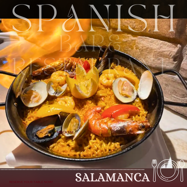 SALAMANCA Bar&Restaurant‐サラマンカ‐_大人気!シェフ自慢の魚介類のパエリア☆みんなでシェア