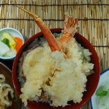 Ａ　蟹 海老 野菜天丼