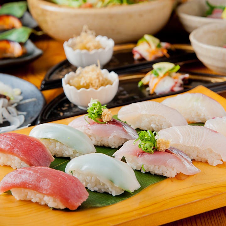 寿司を堪能出来る宴会コース