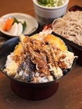 旬菜天丼蕎麦セット