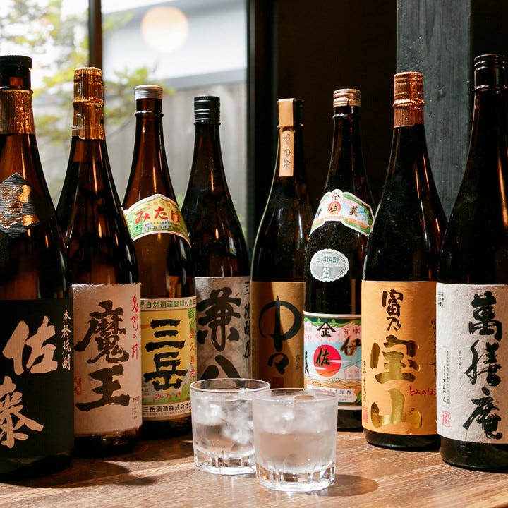 種類豊富な日本酒＆焼酎は酒好き必見
