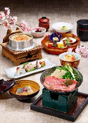 3月京懐石　雪『花かがり』