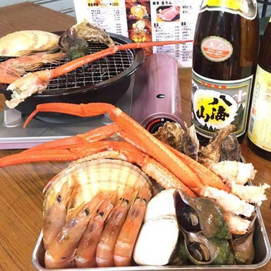 朝市 炉端 五聚富_五聚富ならでは♪海鮮食べ放題!