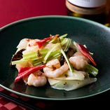 海老と季節野菜の特製ＸＯ醤炒め