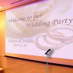 大型スクリーンなどの設備も充実◎企業パーティーや謝恩会に最適