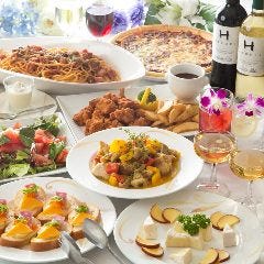 着席大皿提供、立食ビュッフェになあります★