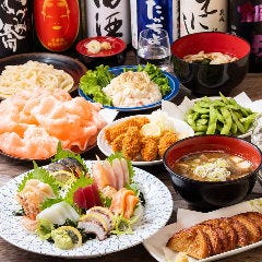 海鮮居酒屋 海魚家_【満腹コース】&rdquo;海魚家&rdquo;自慢の宴会コース 2時間飲み放題付 全8品　3,990円(税込)