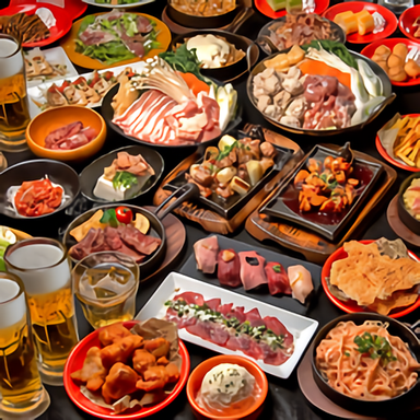 100種食べ飲み放題と天空個室 肉の食べ処 池袋東口店 コースの画像