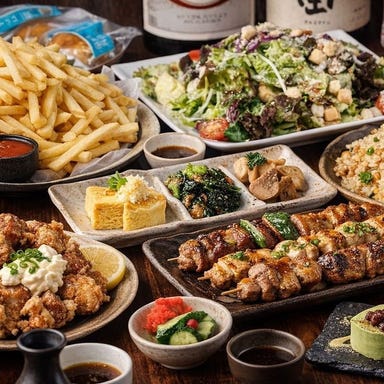 完全個室居酒屋九州地鶏3時間食べ放題 鶏のまるよし 池袋店_■3H食べ飲み放題★池袋No1コスパ!!名物焼き鳥も食べ放題!全8品『まるよし特選』4000円→3000円