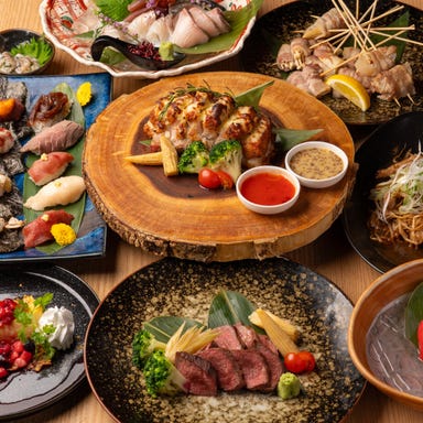 巻き串と肉寿司と海鮮 居酒屋 三河酒場 豊橋店_5/6まで【三河酒場コース】2h飲み放題付9品4500円!肉盛り・野菜巻き串2種・海鮮3種など三河おすすめ