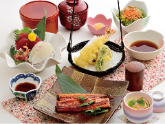 うなぎと本日の刺身天ぷら御膳
