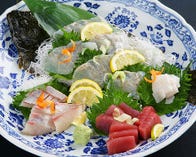 【90分飲み放題付】【姿造り と 特選牛しゃぶしゃぶ】姿造りコース 5,300円（飲み放題/6,800円）