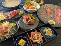 【くずし肉会席コース】厳選した神戸牛や瀬戸内の新鮮な海の幸を味わう　全11品　会席コース 15,000円
