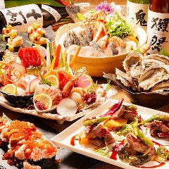 【飲放題付コース】 生本マグロ入り刺身盛付き