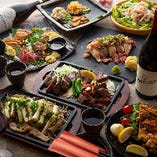 【宴会コース】
すべて飲み放題付き！2時間から無制限まで♪