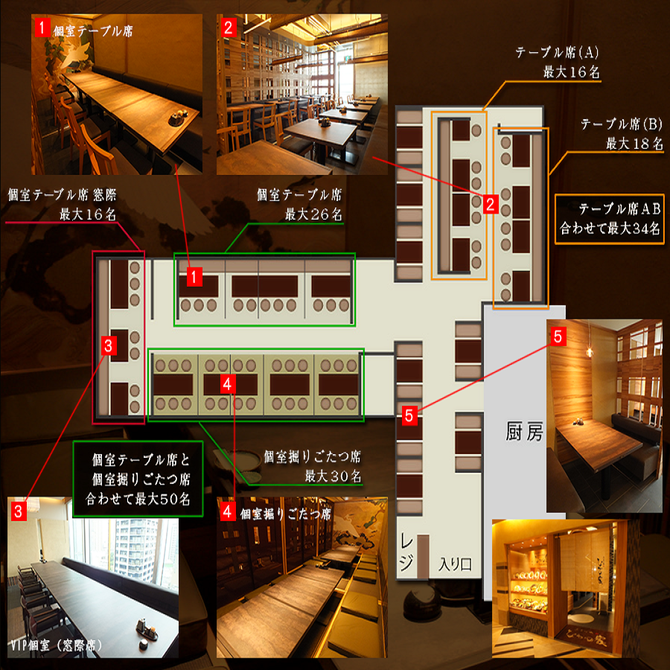 個室和食居酒屋 なかの家 あべのハルカス店 天王寺 阿倍野 居酒屋 ぐるなび