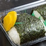 第8回お米日本一コンテスト最優秀賞に輝いた極上米「ななかいの里コシヒカリ」を使ったおにぎり。