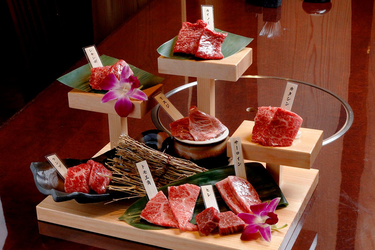 焼肉 夢一 コース 特選和牛 黒樺牛８種食べ比べ コース ぐるなび