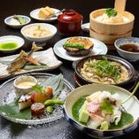 窓際席確約【今月の京懐石】名物ゆば桶と旬味を味わう「松柏（しょうはく）」地上11階の夜景と共に