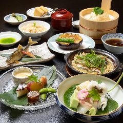 窓際席確約【今月の京懐石】名物ゆば桶と旬味を味わう「松柏（しょうはく）」地上11階の夜景と共に