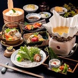 窓際席確約【今月の京懐石】名物ゆば桶と旬味を味わう「松柏（しょうはく）」地上11階の夜景と共に