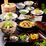 窓際席確約【今月の京料理】名物ゆば桶と旬味を味わう「松柏（しょうはく）」地上11階の夜景と共に