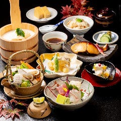 窓際席確約【今月の京料理】名物ゆば桶と旬味を味わう「松柏」地上11階の夜景と共に