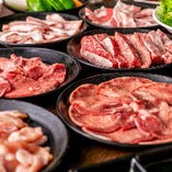 お肉やサイドメニューを堪能♪「たっぷり2時間食べ放題コース」は3種類ご用意！！牛繁の「5大看板」や、プレミアム焼肉も堪能できちゃいます！女性やご家族連れにも大人気の牛繁食べ放題！！