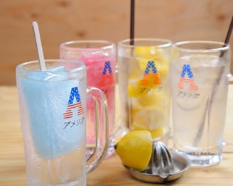 大衆居酒屋 アメリカ 東岡崎店 ドリンクメニュー 100種超のﾄﾞﾘﾝｸ ぐるなび